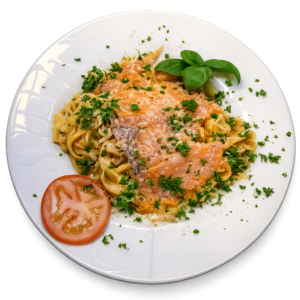 Tagliatelle met zalm (Groot)